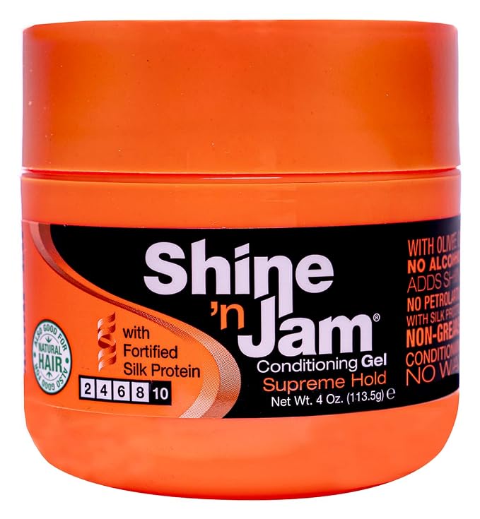 AmPro Shine 'n Jam Conditioning Gel Supreme Hold 4.0 Oz