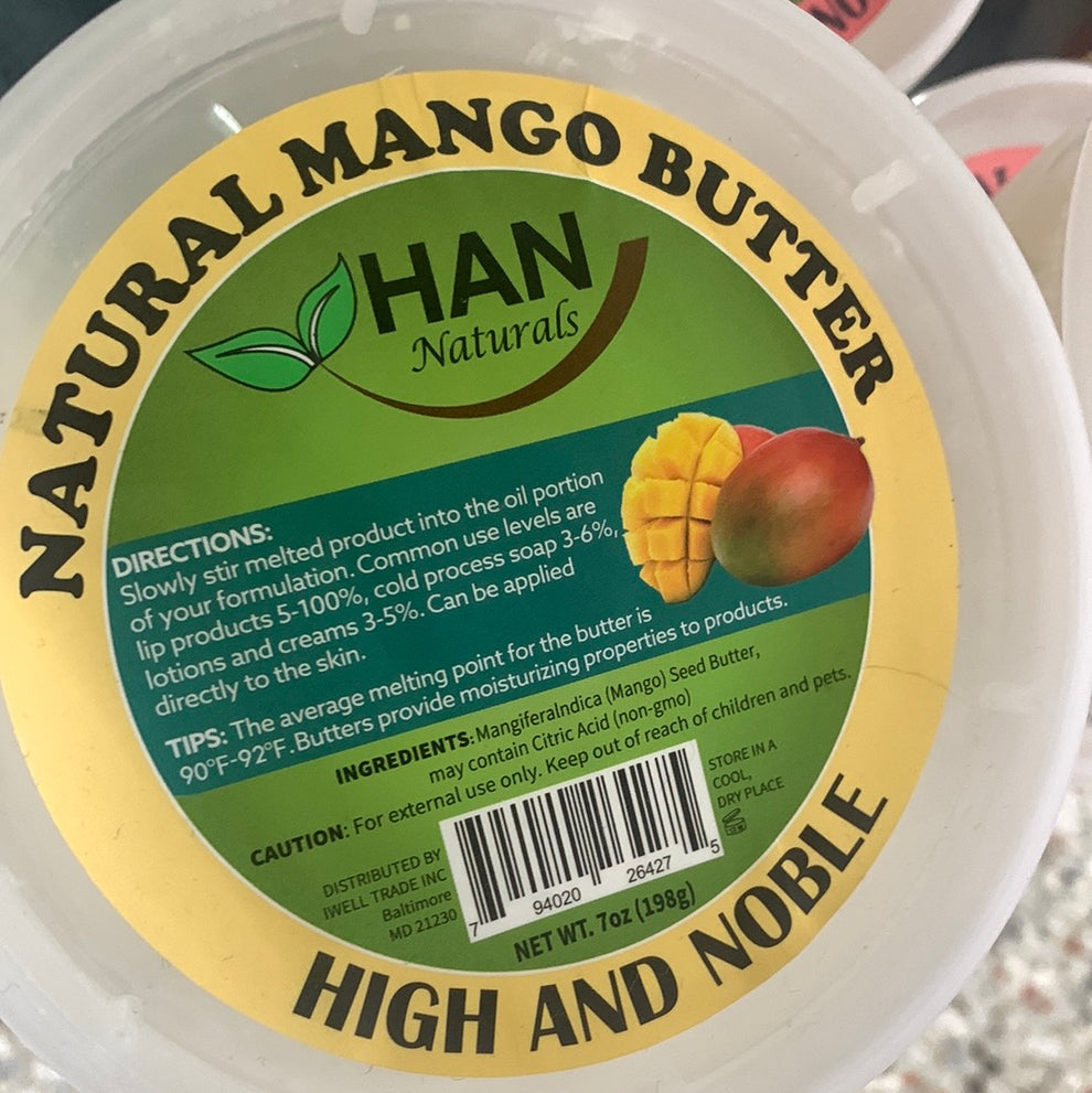 Han naturals natural Mango Butter 7oz