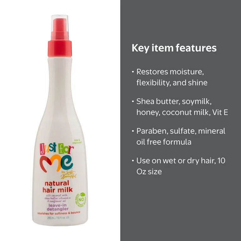 Just For Me Hair Milk Leave-In Detangler 10 oz