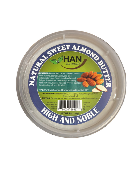 HAN Natural Sweet Almond Butter 7oz
