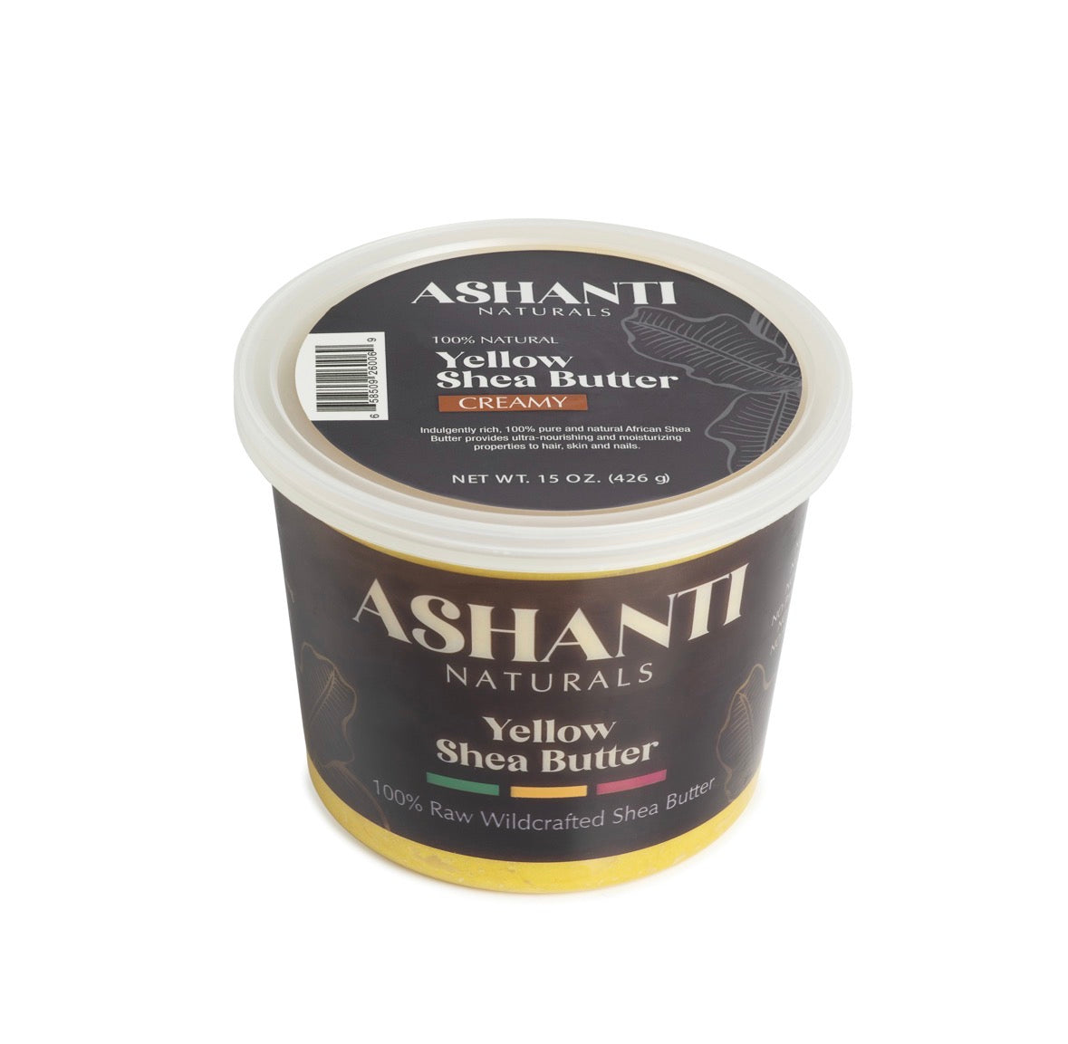 Ashanti Natural Shea Butter Yellow Creamy 15oz
