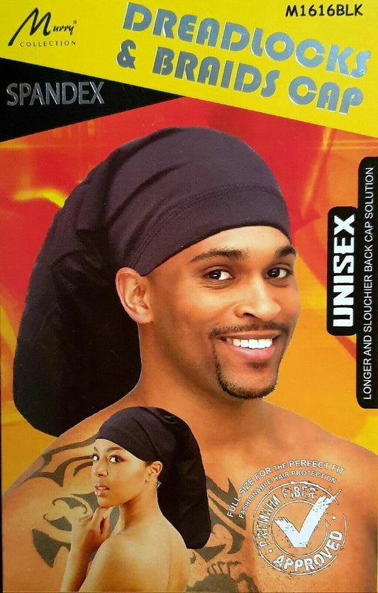 Dreadlocks & Braids Spandex Cap Black