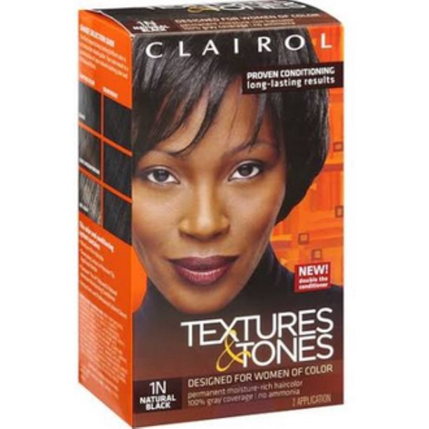 Clairol Texture & Tones Natural Black 1N