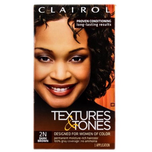 Clairol Texture & Tones Dark Brown 2N