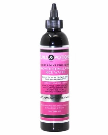Curls & Potions Chebe Growth Stimulating Rice Water 8 oz